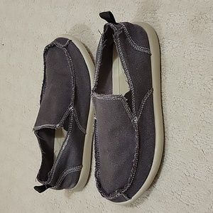 Men's OP Brown Canvas Slip-on Boat Shoes | Canvas Sneakers SZ: 7